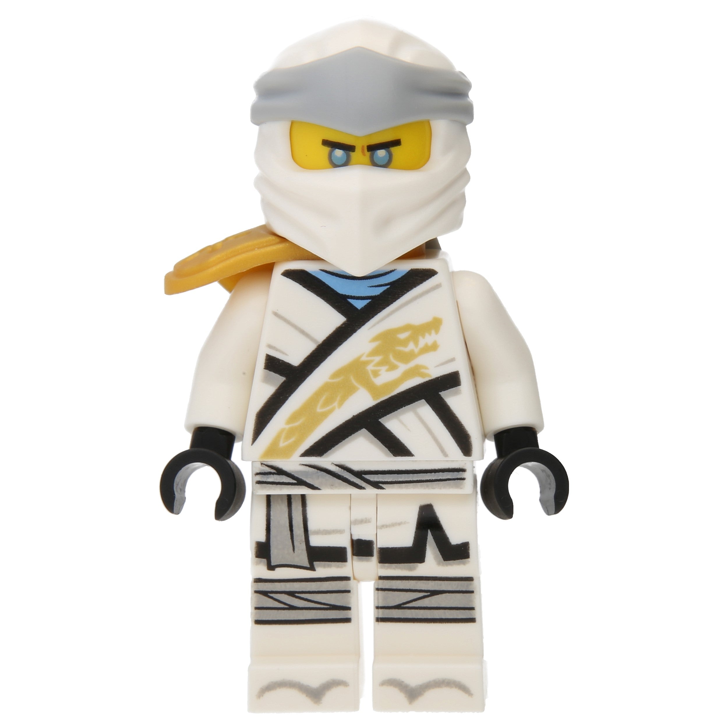 LEGO Minifigur Zane - Legacy, Pearl Gold Armor Shoulder Pad (njo0616) – neu