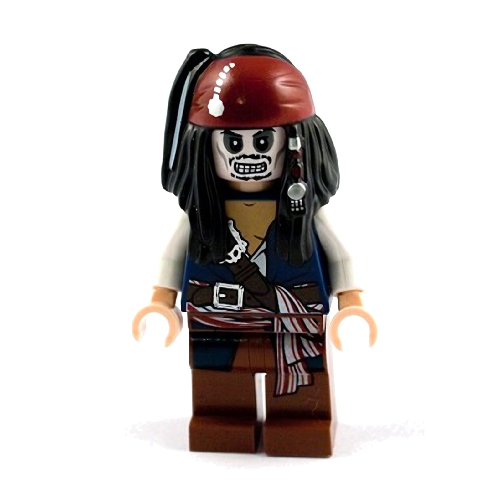 LEGO Minifigur Captain Jack Sparrow Skeleton mit 2 Gesichtern (poc012) – neu