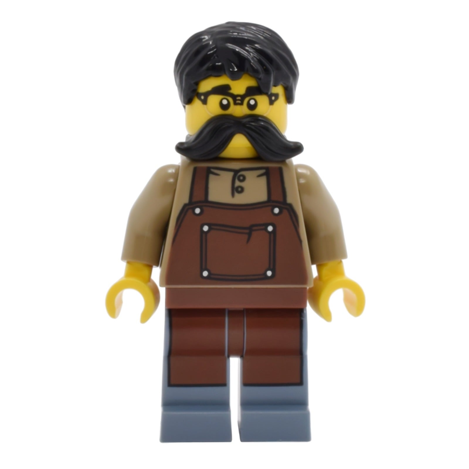 LEGO Minifigur Tudor House Clockmaker - Dark Tan Shirt with Reddish (twn515)