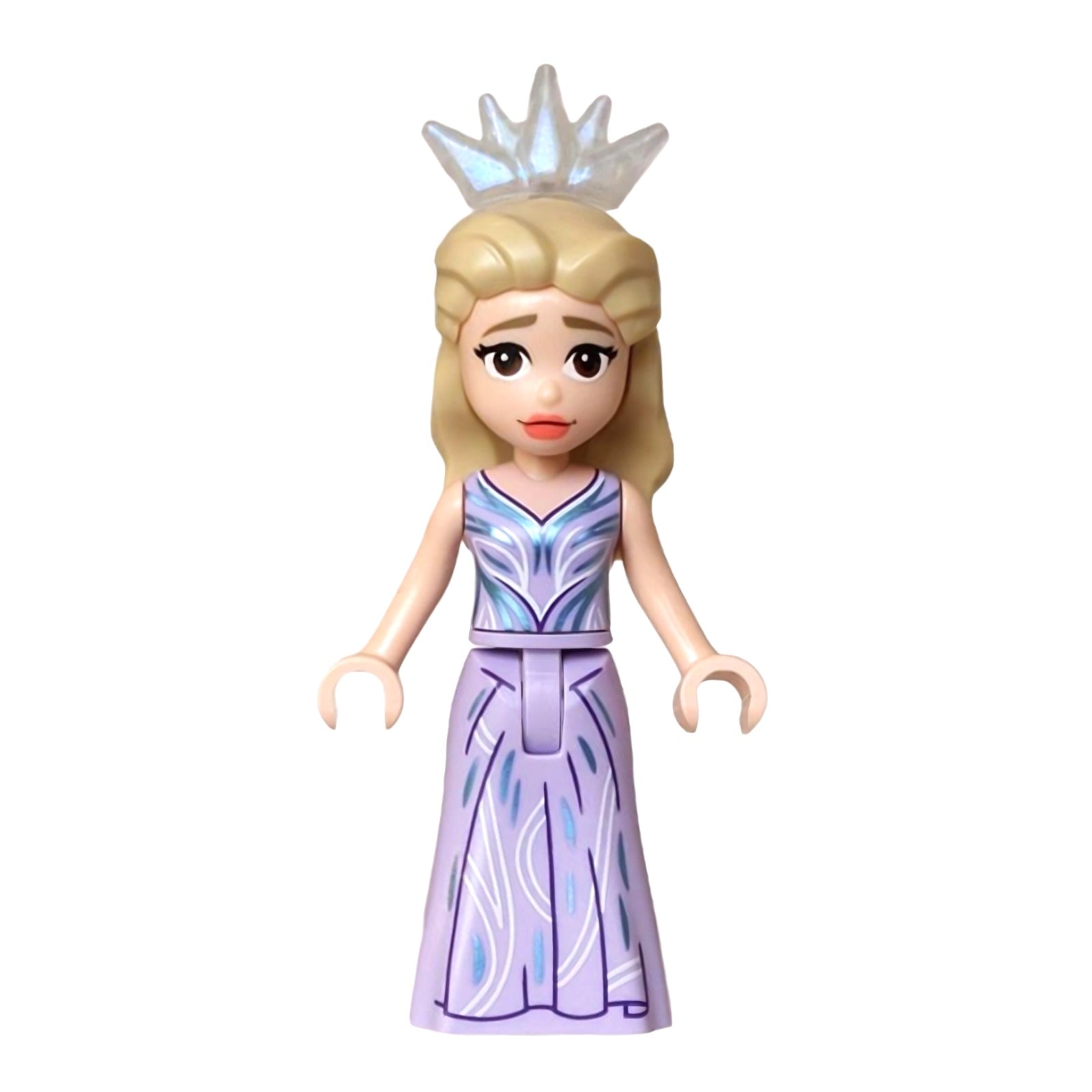 LEGO Minifigur Glinda - Mini Doll, Lavender Dress, Crown Tiara (wck027) – neu