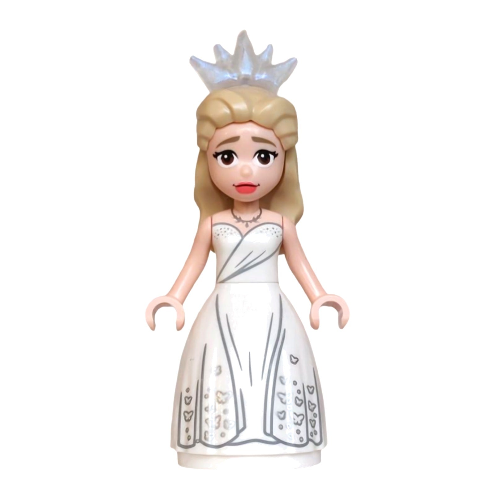LEGO Minifigur Glinda - Mini Doll, White Dress, Wide Skirt (wck029) – neu