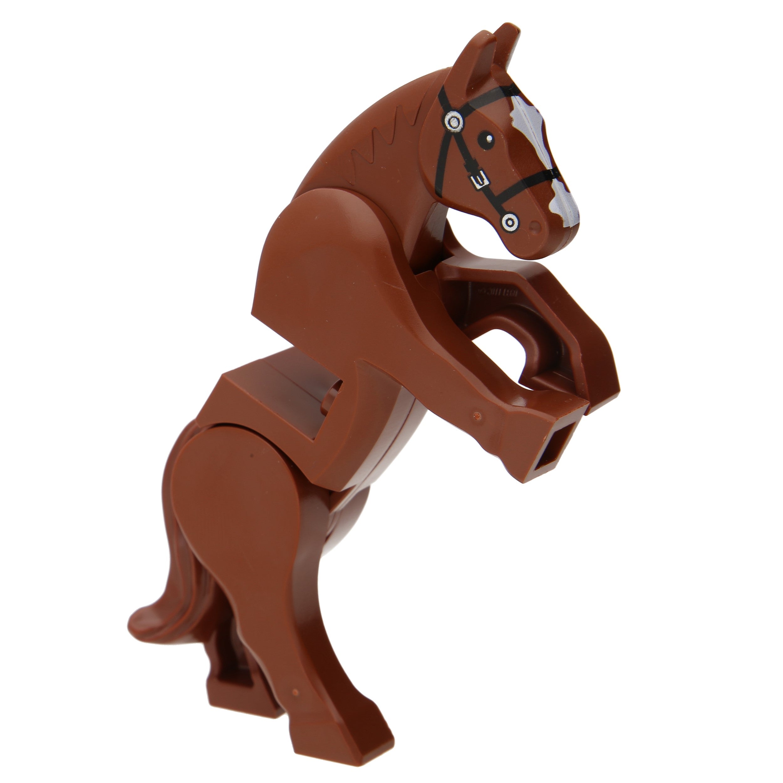 LEGO horses - movable legs and white flower pattern