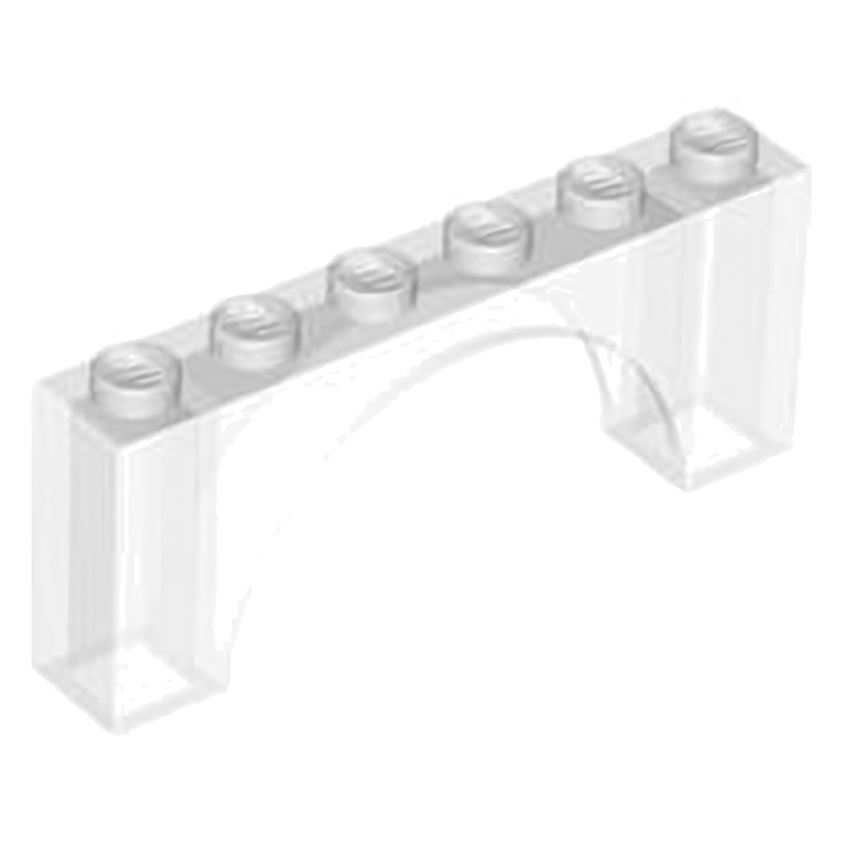 LEGO Bogensteine - 1 x 6 x 2 (mittlere Dicke oben)