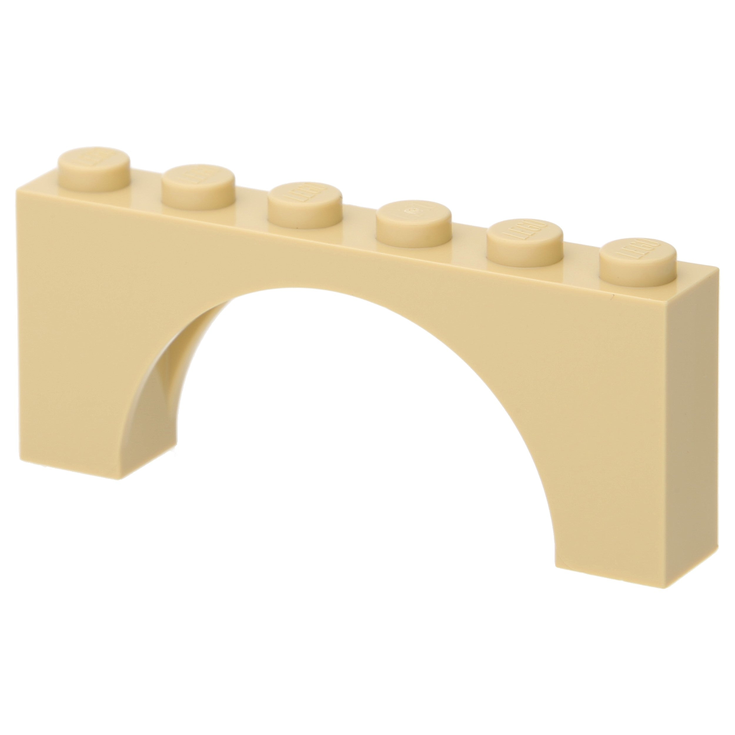 LEGO Arch Bricks - 1 x 6 x 2 (medium thickness at top)
