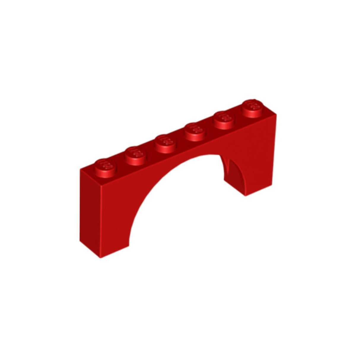 LEGO Bogensteine - 1 x 6 x 2 (mittlere Dicke oben)