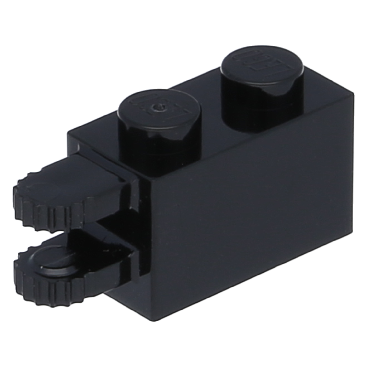 LEGO hinges (Bricks) - 1 x 2 lock with 2 horizontal fingers and 9 teeth