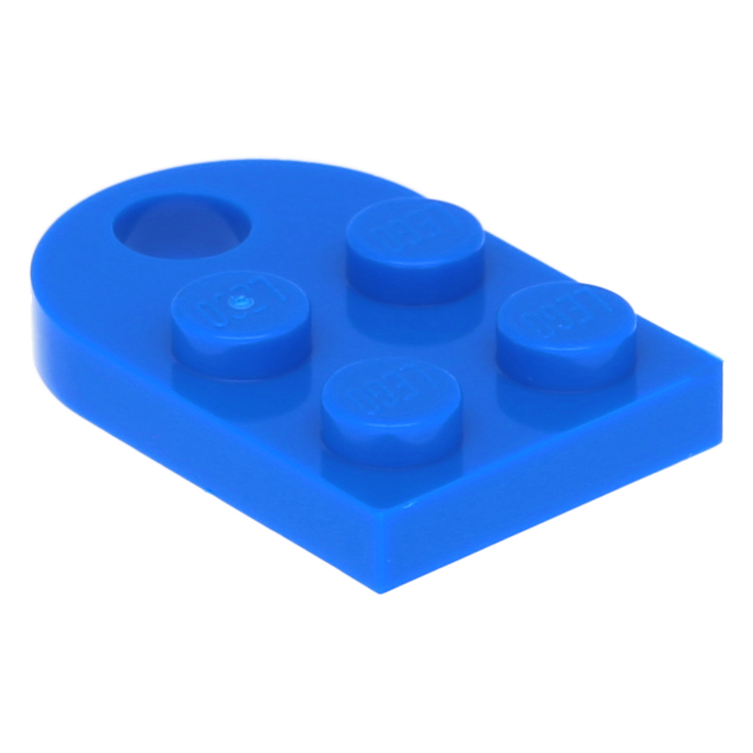 LEGO Plates (modified) - 2 x 3 rounded and one hole
