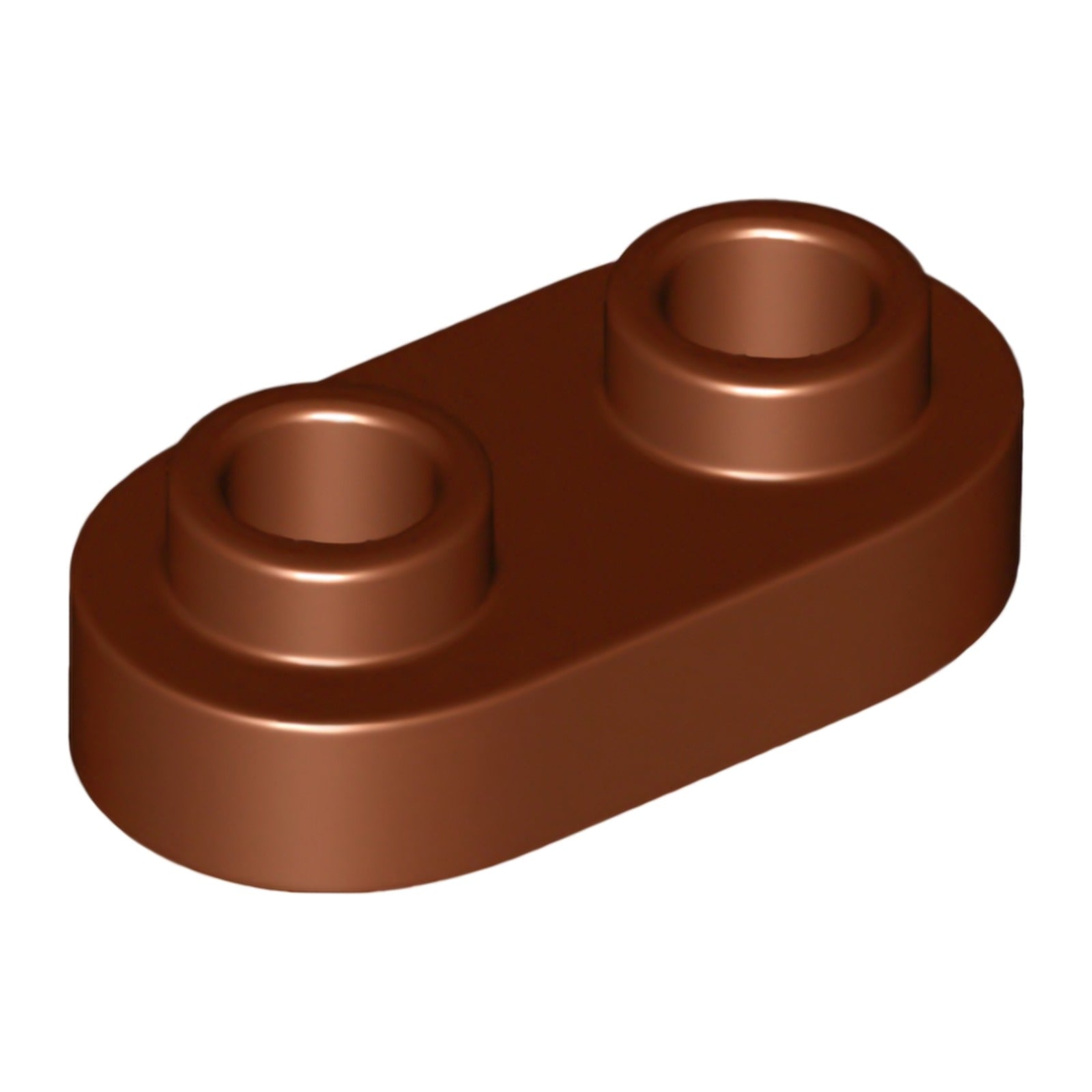 LEGO Platte modifiziert 1 x 2 abgerundet mit 2 offenen Noppen (35480)