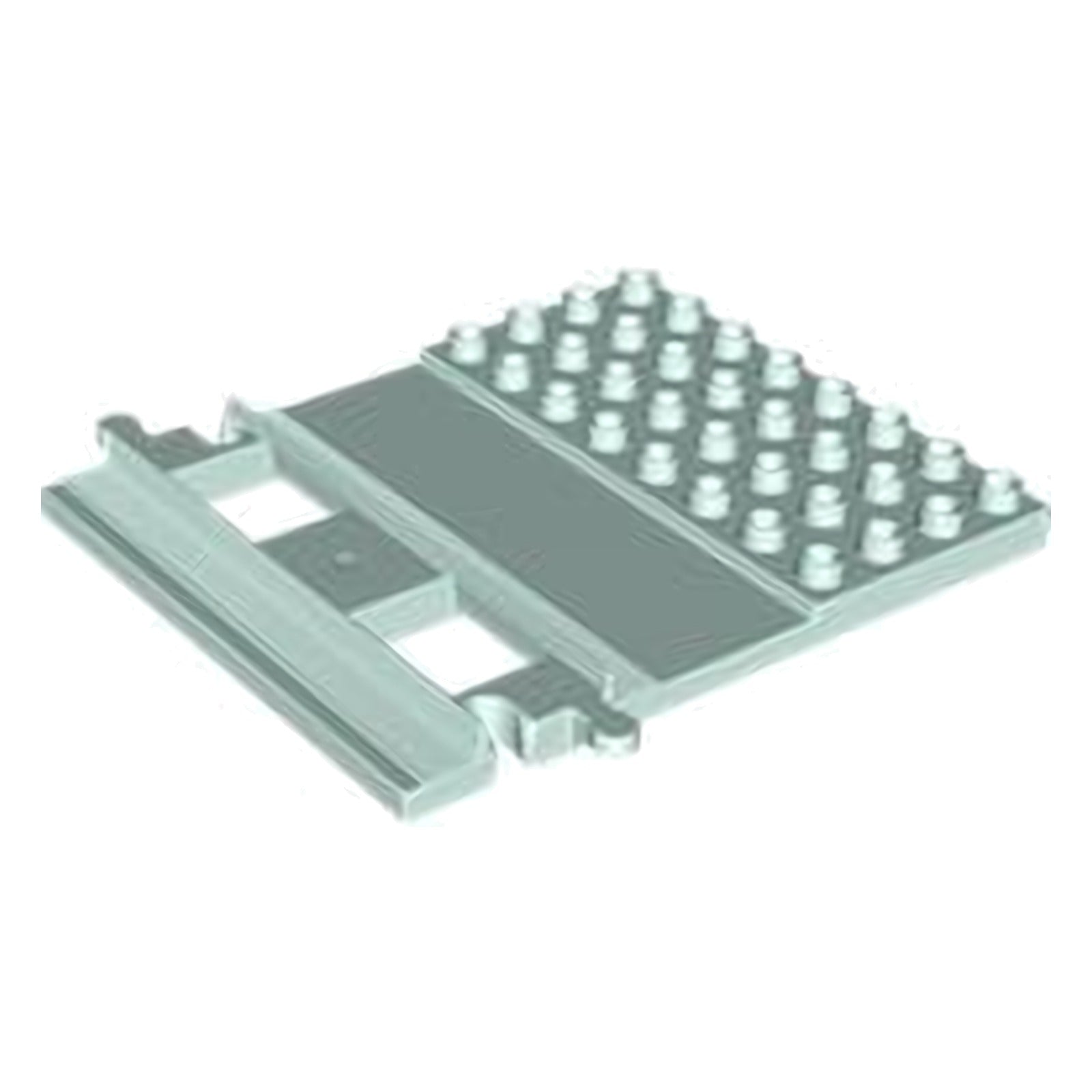 LEGO Duplo, Eisenbahn Schiene gerade mit 4 x 8 Platte auf Seite (35965)