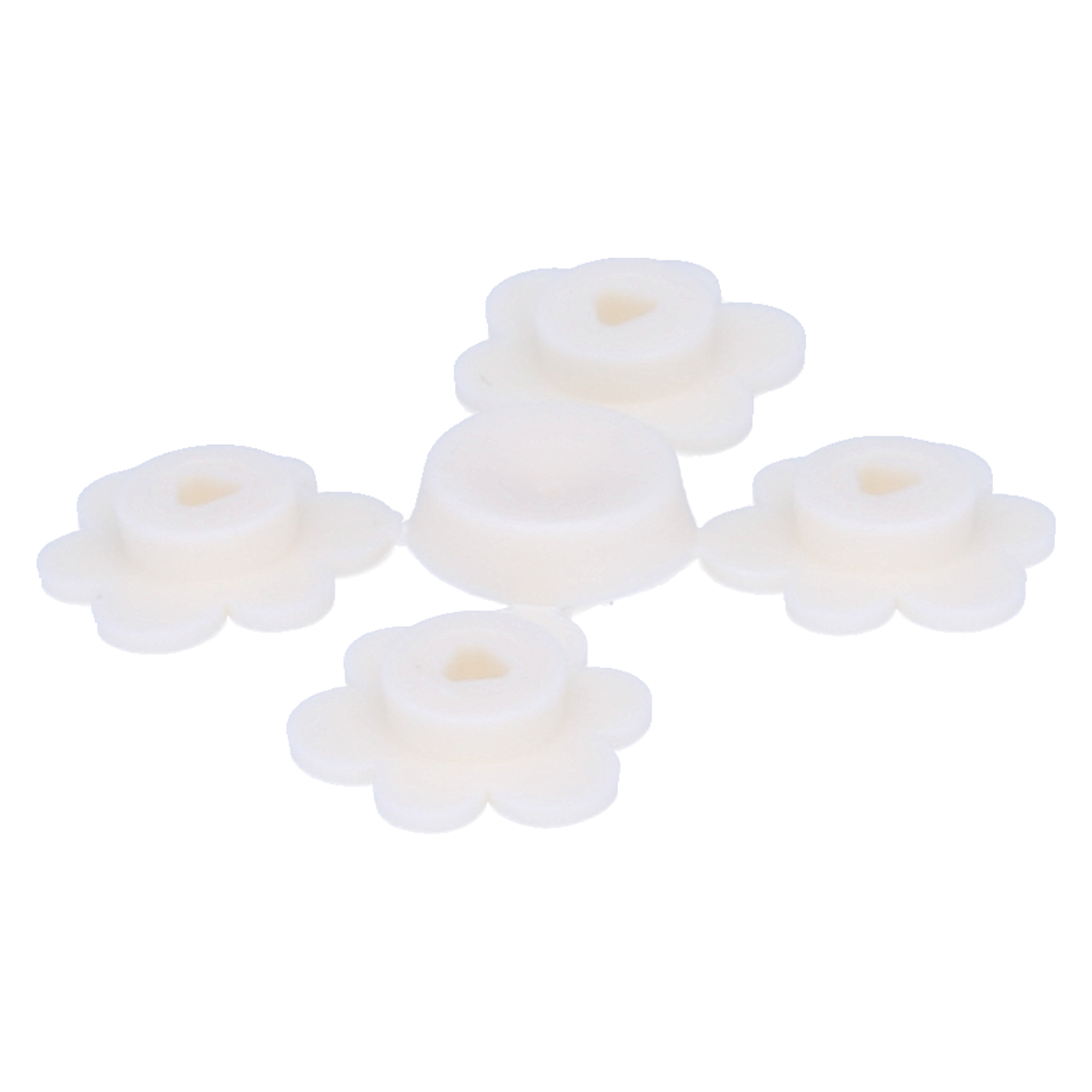 LEGO Blumen - 4 kleine Blumen auf Anguss