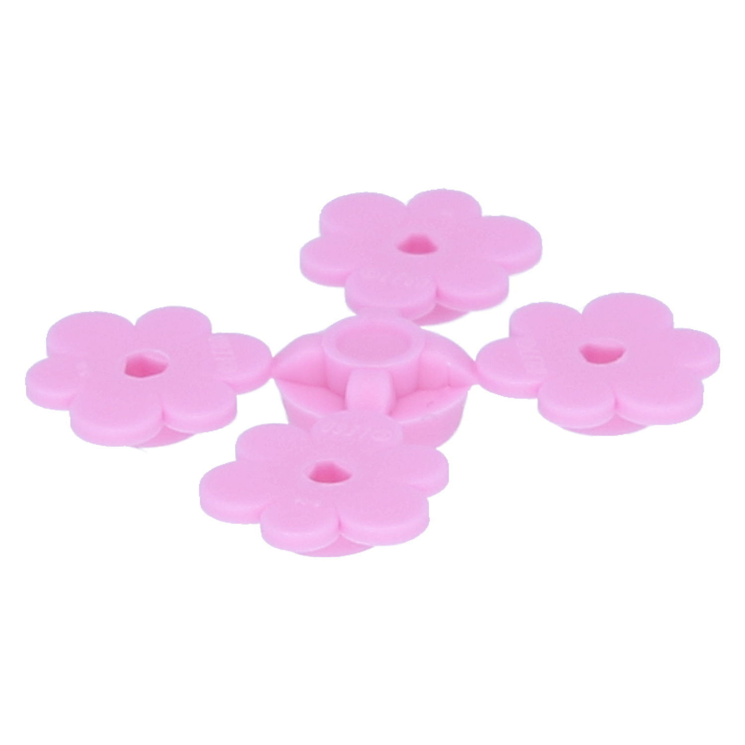 LEGO Blumen - 4 kleine Blumen auf Anguss