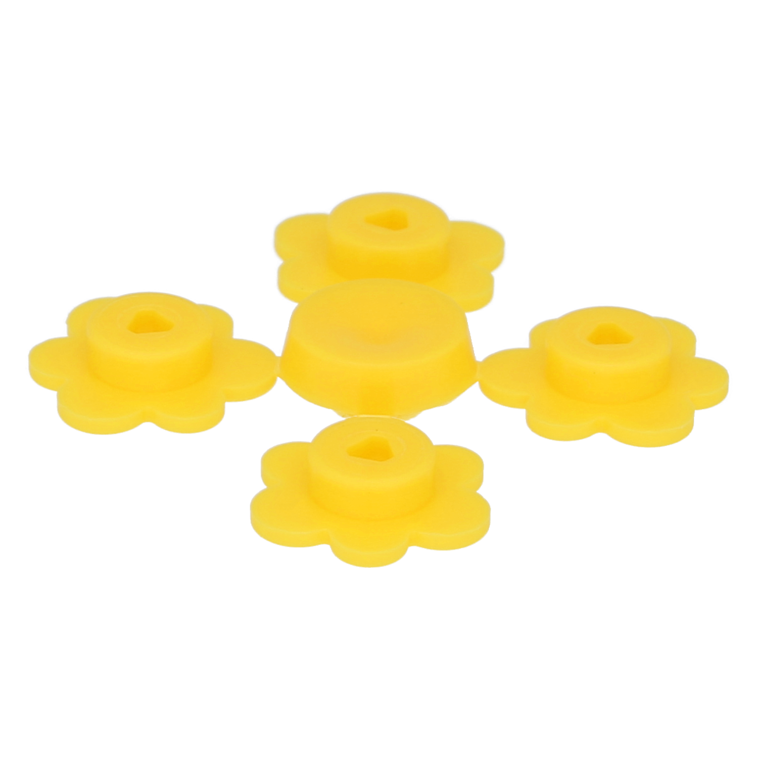 LEGO Blumen - 4 kleine Blumen auf Anguss