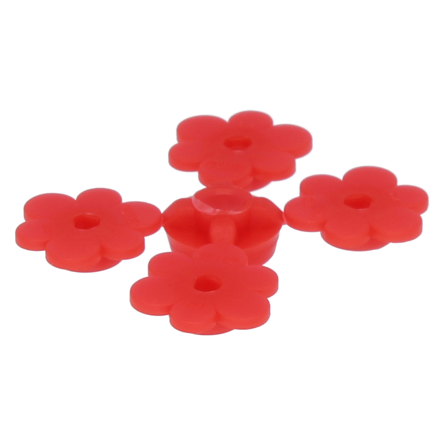 LEGO Blumen - 4 kleine Blumen auf Anguss
