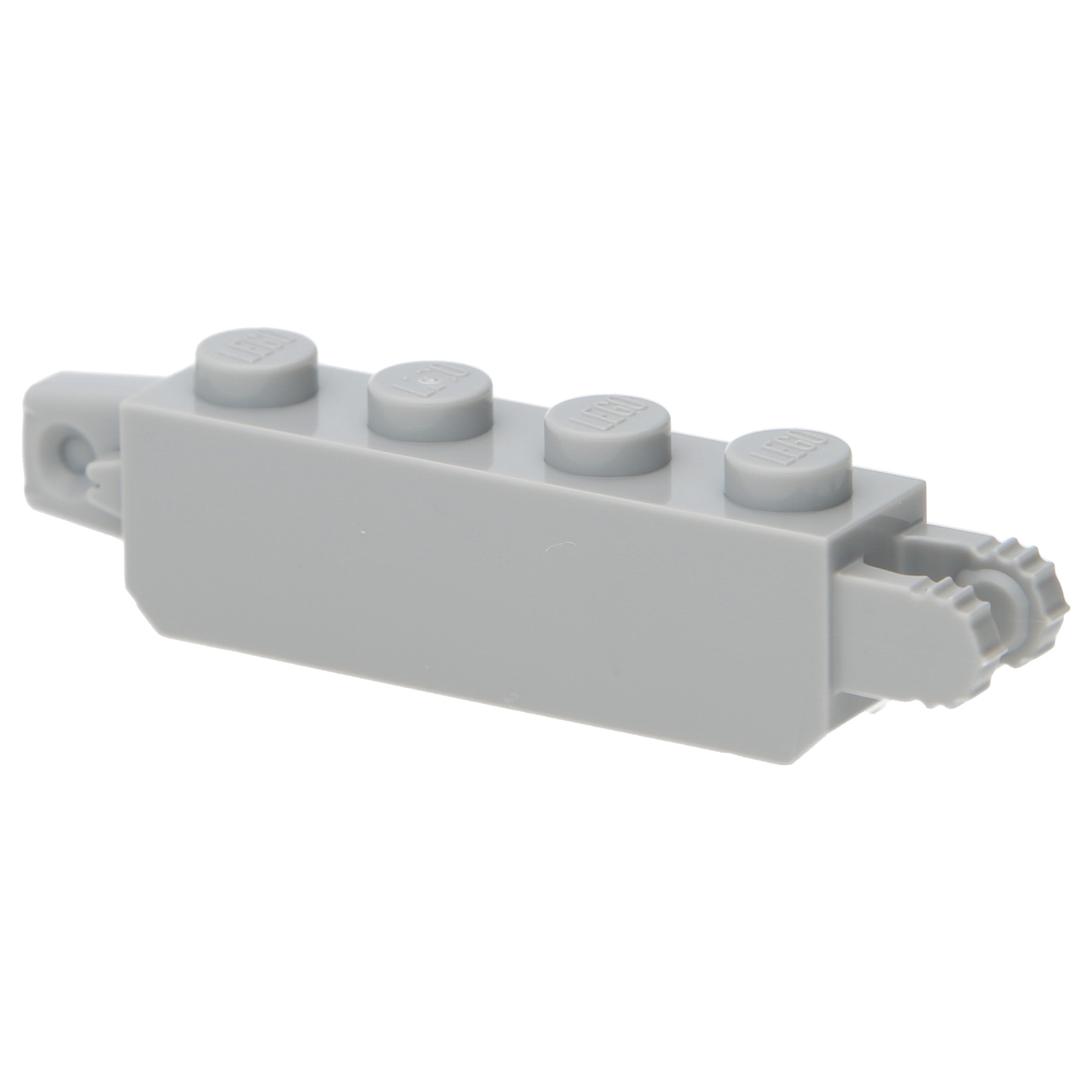 LEGO hinges (Bricks) - 1 x 4 lock with 2 vertical fingers, 7 teeth and 1 vertical figner