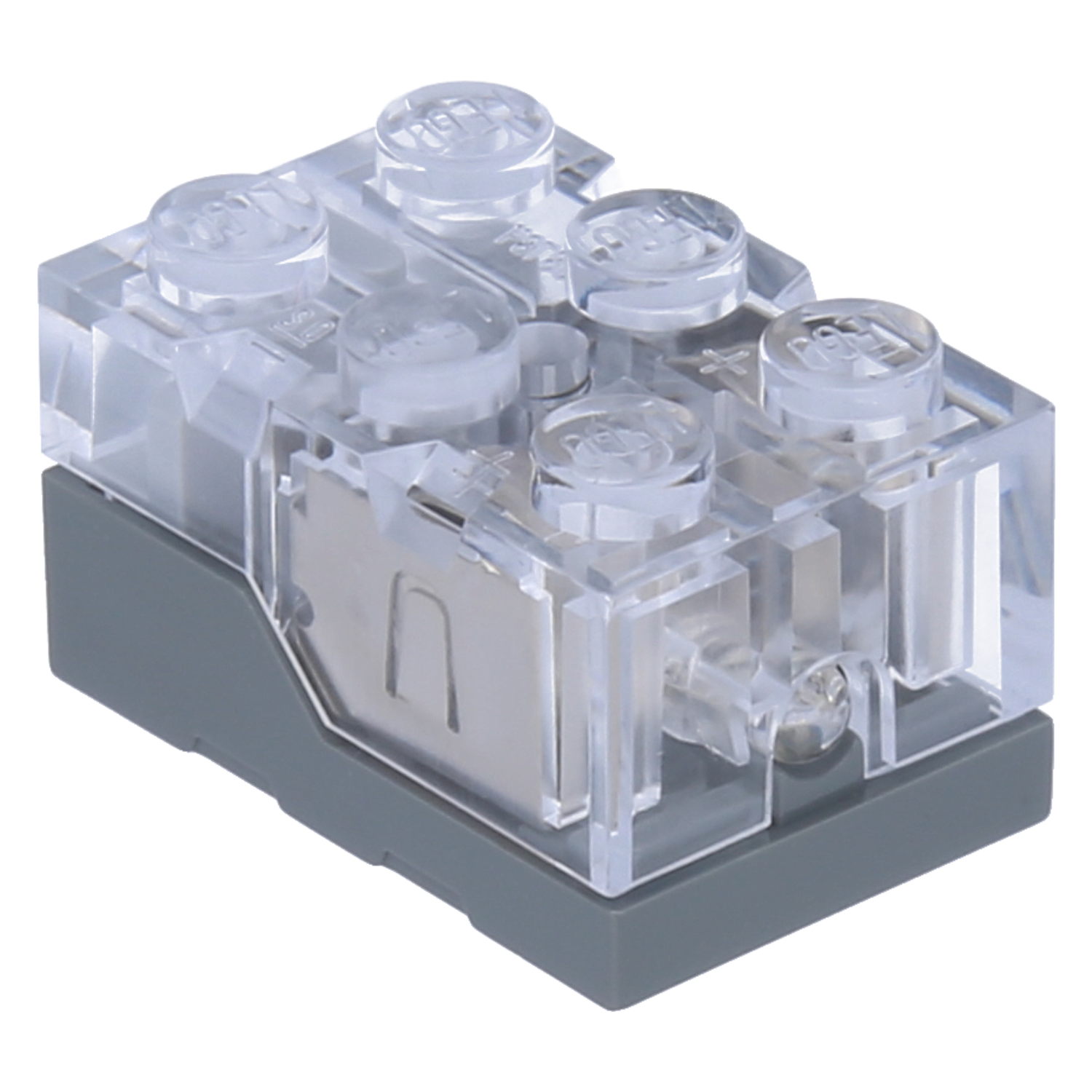 LEGO light - Brick 2 x 3 x 1 1/3 with LED light (lit Orange)