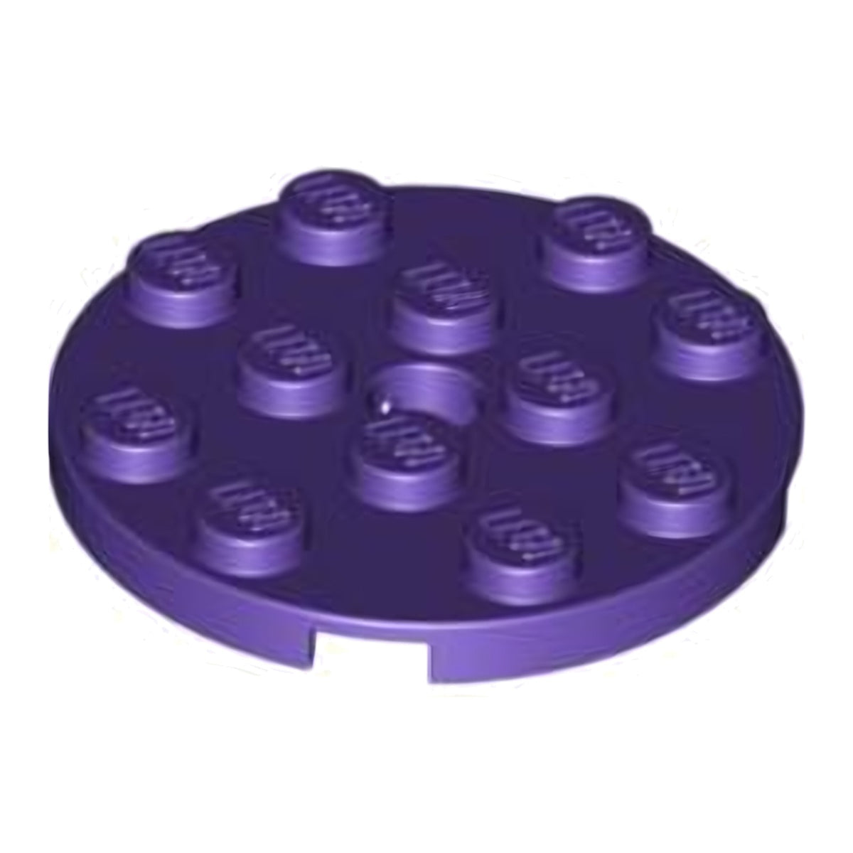 LEGO Plates (modified) - 4 x 4 with hole (round)