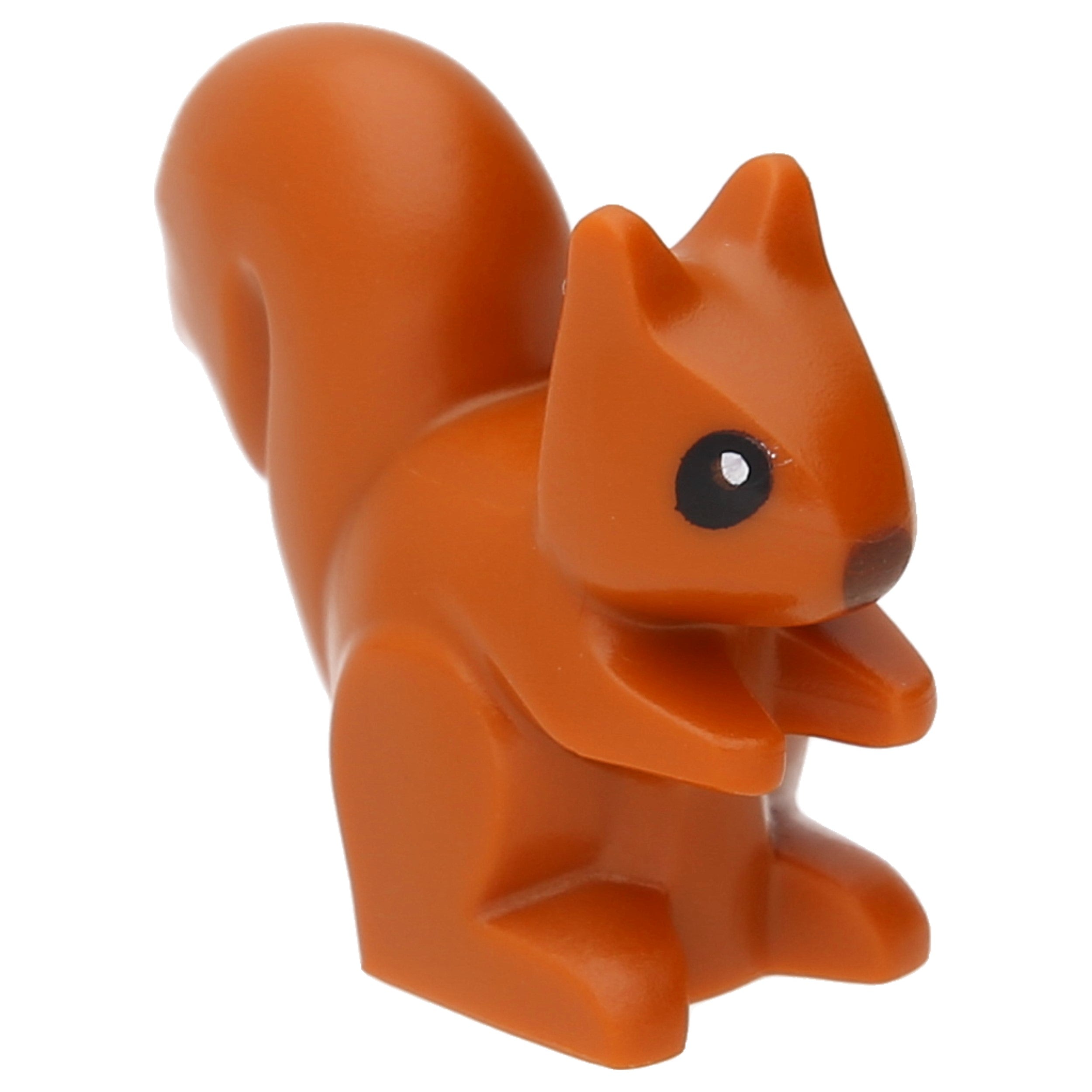 LEGO Animals (other) – Squirrel with black eyes and reddish-brown nose (dark orange)