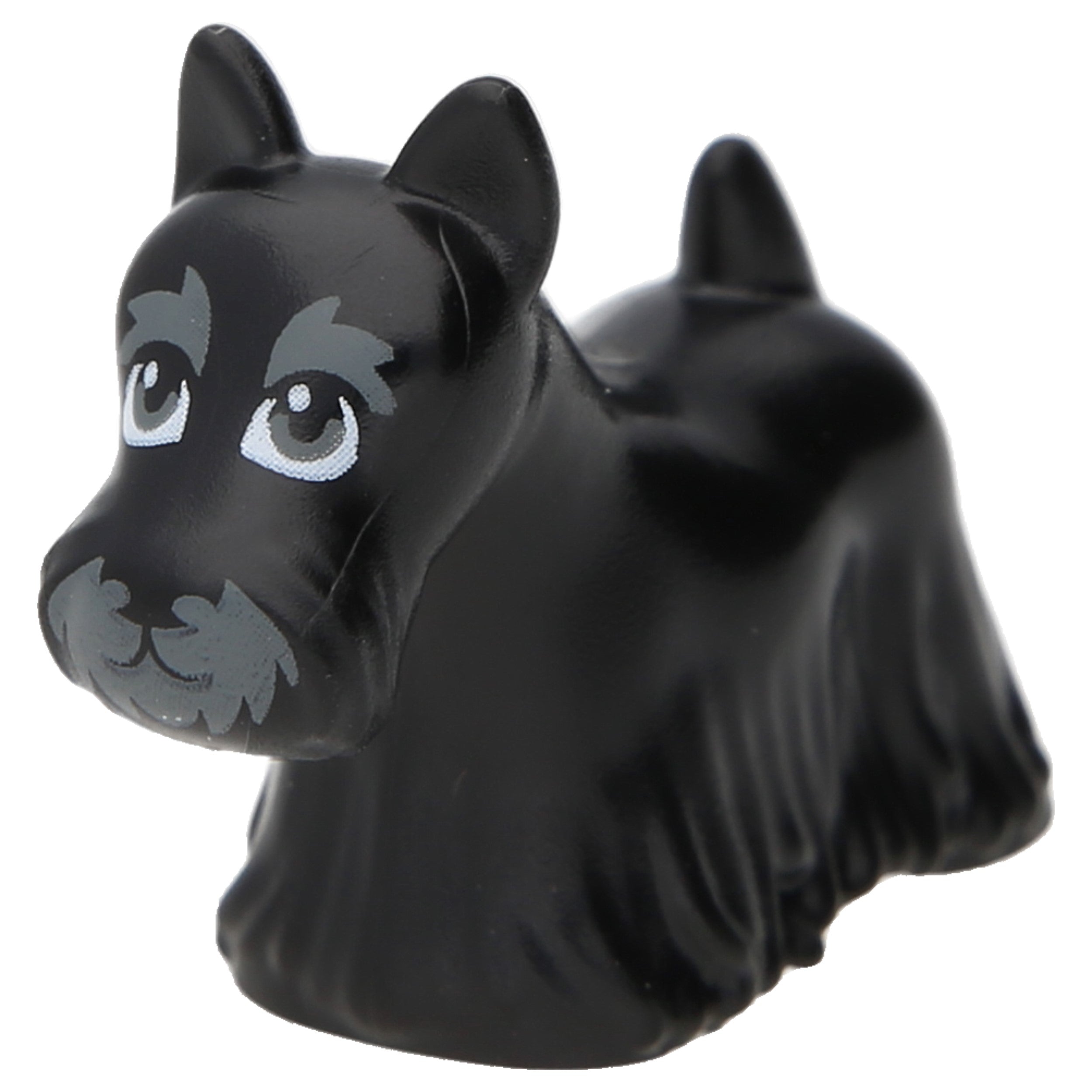 LEGO Dogs - Scottish Terrier with dark gray eyes and muzzle (Black)