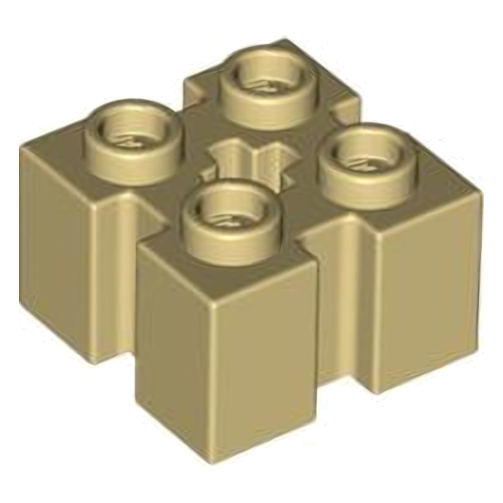 LEGO Stein modifiziert 2 x 2 mit Rillen und Achsloch (90258) – Farbe wählbar