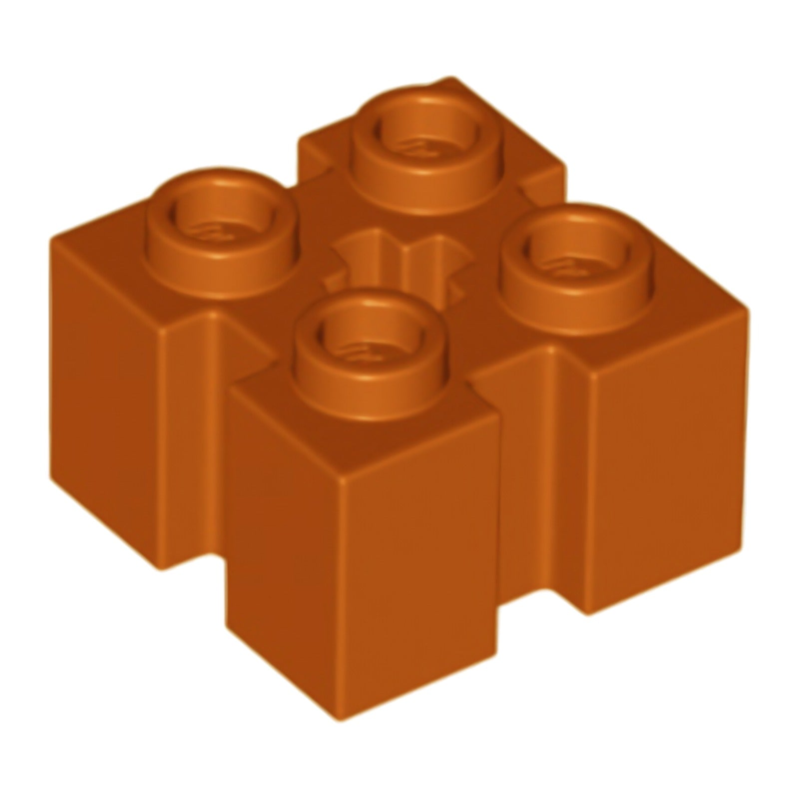 LEGO Stein modifiziert 2 x 2 mit Rillen und Achsloch (90258) – Farbe wählbar