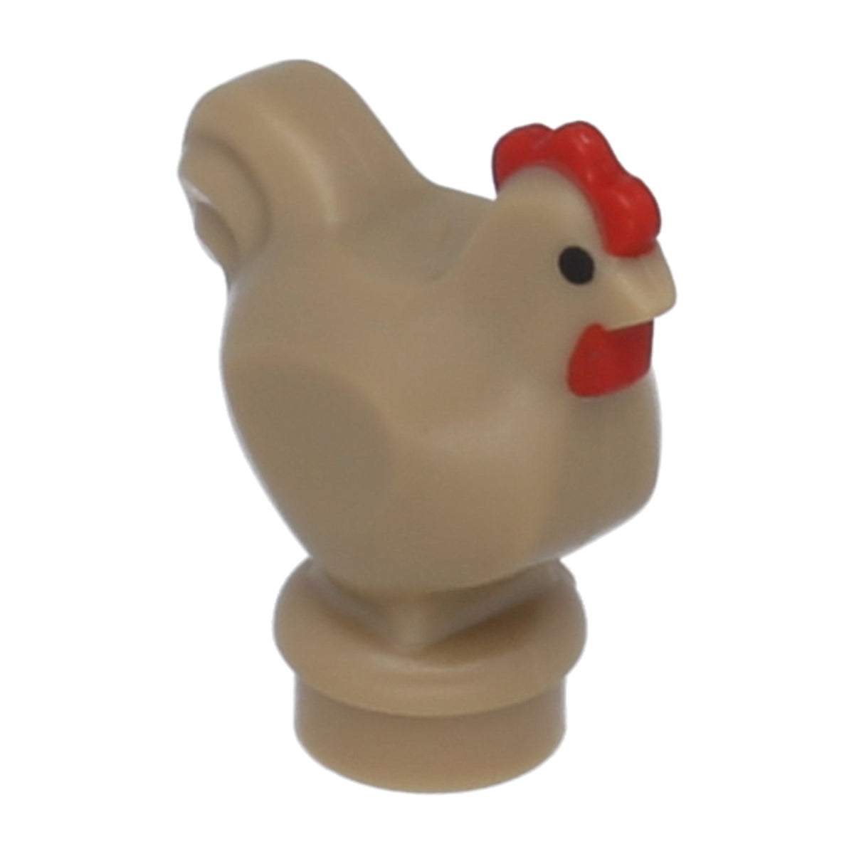 LEGO Bauernhoftiere - Huhn mit rotem Kamm und Flechtwerk-Muster
