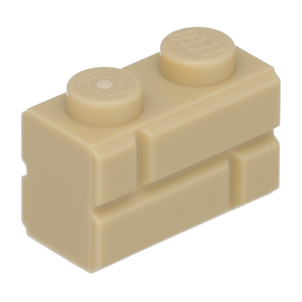 LEGO  Steine (modifiziert) - 1 x 2 mit Mauerwerksprofil
