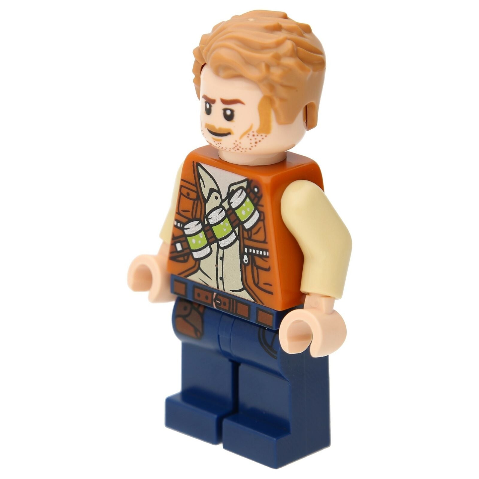 LEGO Jurassic World Minifigure - Owen Grady (lime green canister)